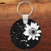 白黒蓮 キーホルダー (正面)