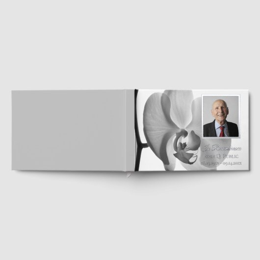 白黒蘭の葬儀サービス記念 ゲストブック (全面)