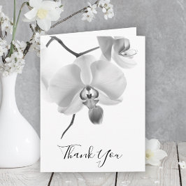 白黒蘭オンステム悔やみや弔慰ありがとう サンキューカード