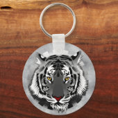 白黒虎 キーホルダー (正面)