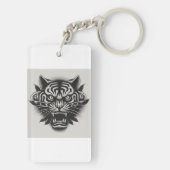 白黒虎 キーホルダー (裏面)