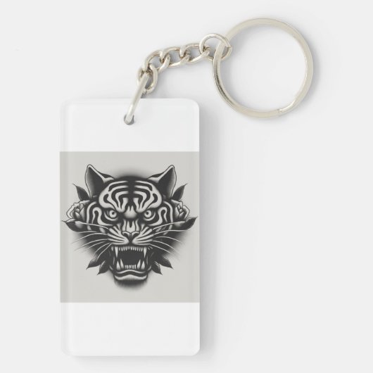 白黒虎 キーホルダー (裏面)