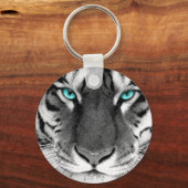 白黒虎 キーホルダー (正面)