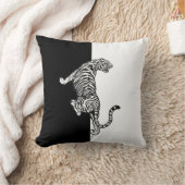 白黒虎 クッション (ブランケット)