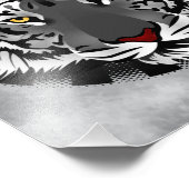 白黒虎 フォトプリント            (角)