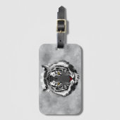 白黒虎 ラゲッジタグ (正面縦)