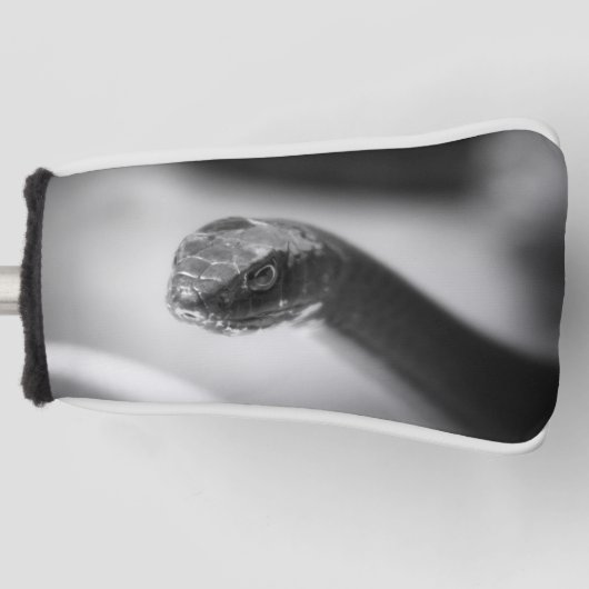 白黒蛇 ゴルフヘッドカバー (正面)