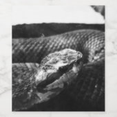 白黒蛇 ワインラベル (シングルラベル)