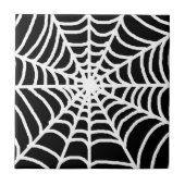 白黒蜘蛛の巣 タイル (正面)