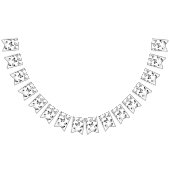 白黒蝶の結婚バンティング旗 バンティングフラッグ (全)