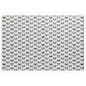 白黒蝶スケッチ ファブリック (ヤード)