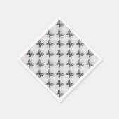白黒蝶 スタンダードカクテルナプキン (角)