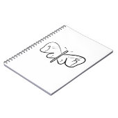 白黒蝶 ノートブック (左側)