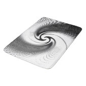 白黒螺線形 バスマット (アングル)