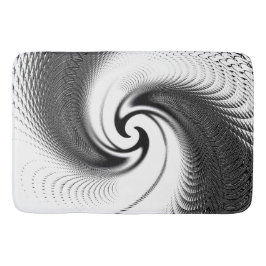 白黒螺線形 バスマット