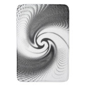 白黒螺線形 バスマット (正面縦)