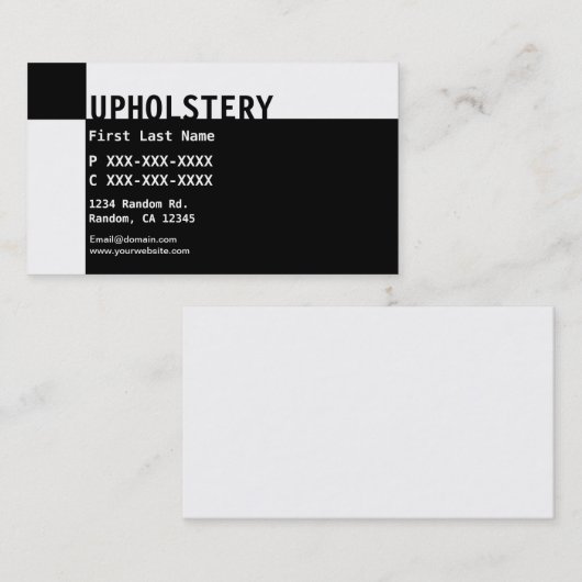 白黒表皮の名刺 名刺 (正面/裏面)