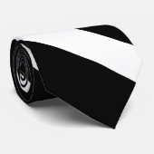 白黒表示ストライプの ネクタイ (ロール)