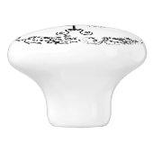 白黒裁縫ルームボダイスドレス型枠セラ セラミックノブ (側面)