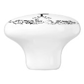 白黒裁縫ルームボダイスドレス型枠 セラミックノブ (側面)