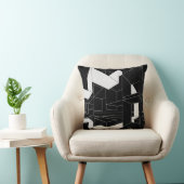 白黒装飾用クッション クッション (椅子)
