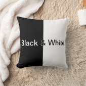 白黒装飾用クッション クッション (ブランケット)