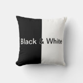 白黒装飾用クッション クッション (正面)