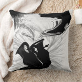 白黒装飾用クッション クッション (ブランケット)