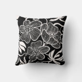 白黒装飾的な枕 クッション (裏面)