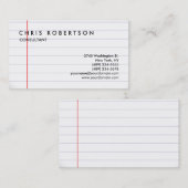 白黒裏打ち紙模様名刺 名刺 (正面/裏面)