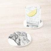 白黒解剖学の芸術の背筋(1890年) コースター (側面)