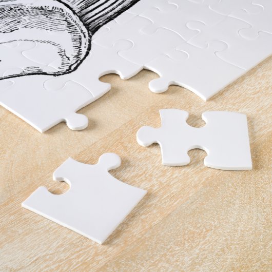 白黒解剖学の芸術の背筋(1890年) ジグソーパズル (側面)