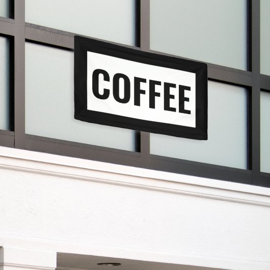 白黒記号  横断幕 (ビルの外側)