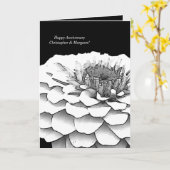 白黒記念日 カード (黄色い花)