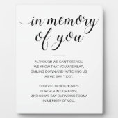 白黒記念結婚 フォトプラーク (正面)