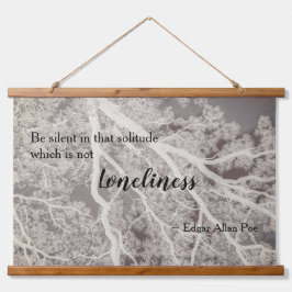 白黒詩の木 吊り下げ型タペストリー