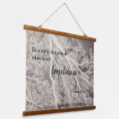 白黒詩の木 吊り下げ型タペストリー (傾斜あり)