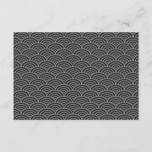 白黒詳細エンクロージャカードとQRコード エンクロージャーカード (裏面)