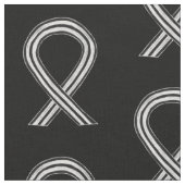 白黒認識度リボン布材 ファブリック (クローズアップ)