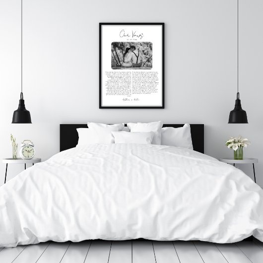 白黒誓結婚の記念品 ポスター