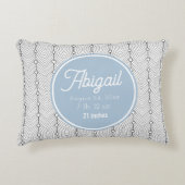 白黒誕生レコード子供部屋アクセント枕 アクセントクッション (正面)