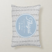 白黒誕生レコード子供部屋アクセント枕 アクセントクッション (正面(垂直))