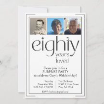 白黒誕生日パーティーへの招待