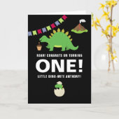 白黒誕生日祝い カード (黄色い花)