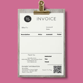 白黒請求書売上高受領書