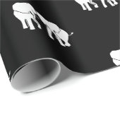 白黒象ギフト交換 ラッピングペーパー (ロールコーナー)