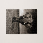 白黒象 ジグソーパズル (横)