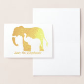 白黒象 箔カード (ディスプレー)