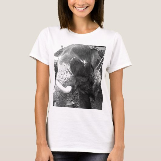 白黒象 Tシャツ (正面)