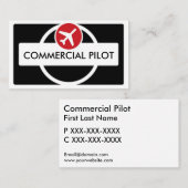 白黒赤カスタムパイロット名刺 名刺 (正面/裏面)